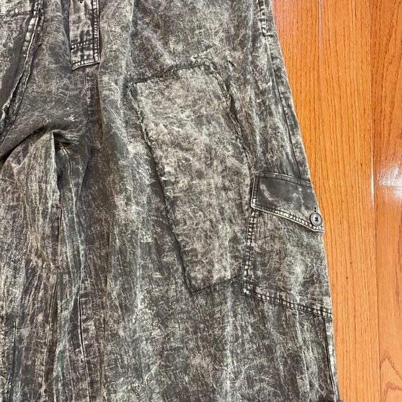 A Rare Bird Freedom Genie Pants OS Vintage Black Cotton Linen Boho Grunge unisex - Picture 4 of 15